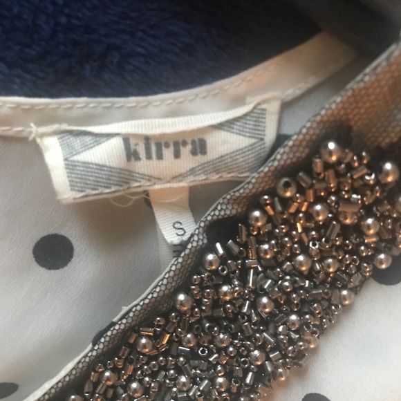 Women’s beaded polka dot blouse Kirra brand - Picture 2 of 7